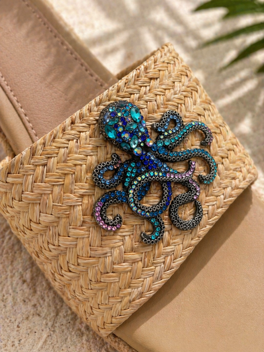 Azure Octopus Raffia Platforms