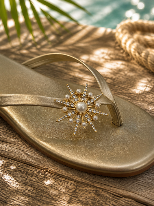 Celeste Pearl Embellished Sandal
