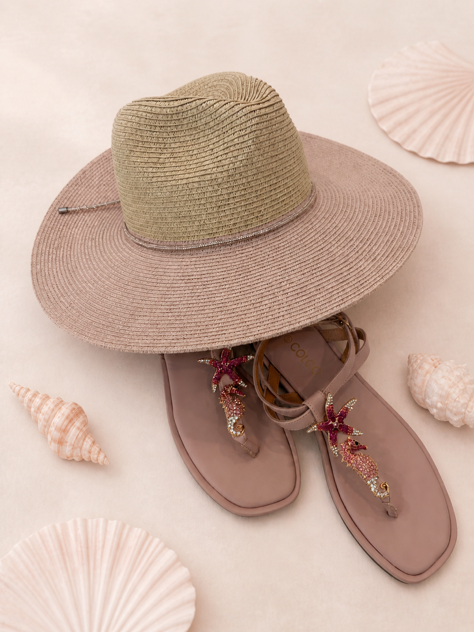 Blush Riviera Luxe Sun Hat