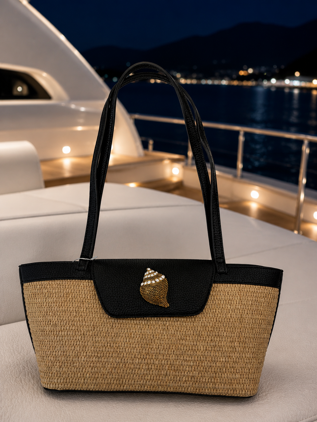 Noir Conch Coastal Tote