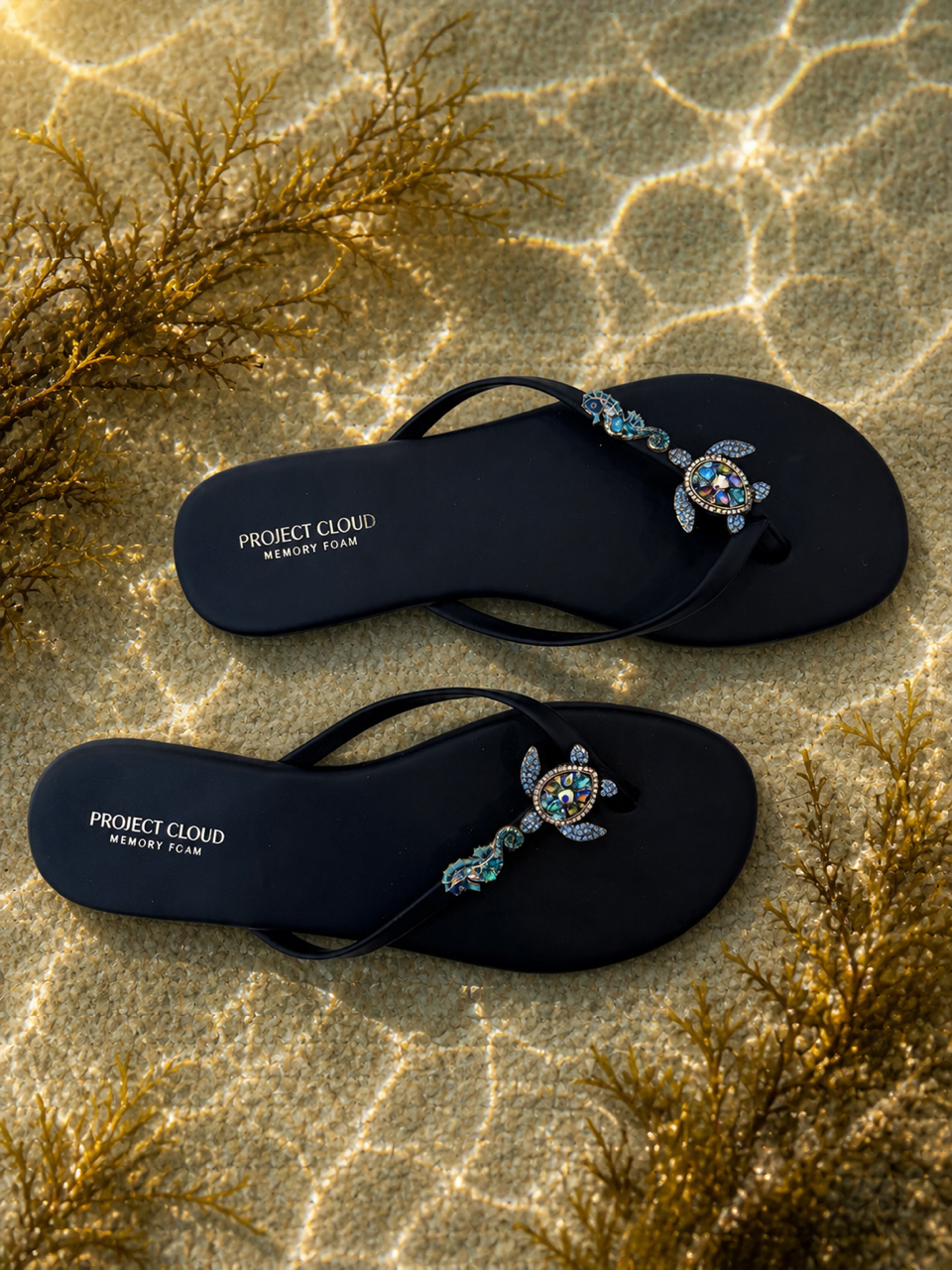 Ocean Treasure Navy Sandals