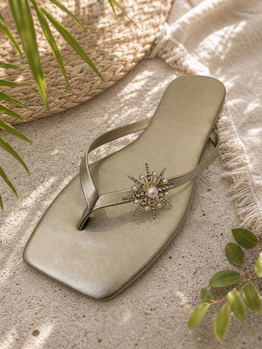 Celeste Pearl Embellished Sandal