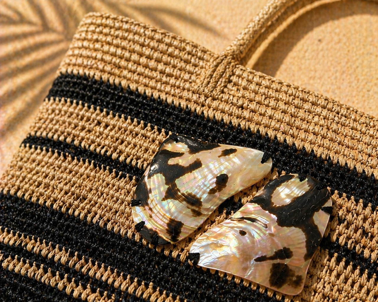 Luna Mare Luxe Raffia Tote