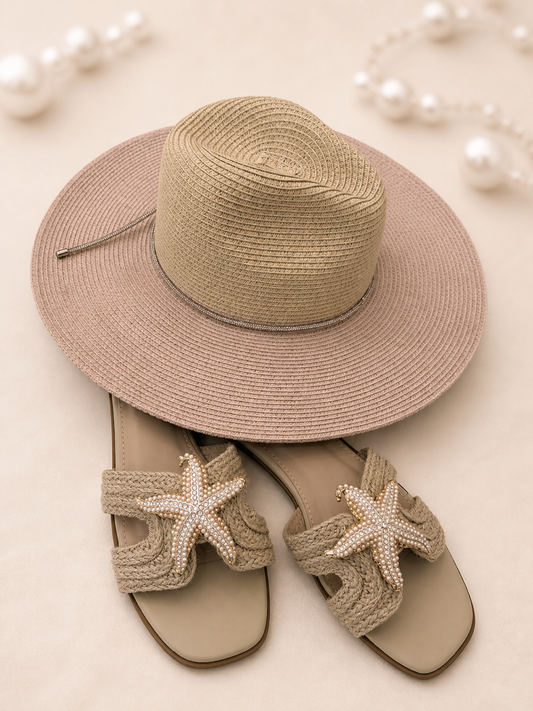 Blush Riviera Luxe Sun Hat