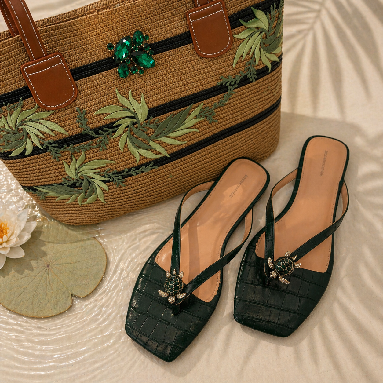 Verde Coast Tortoise Accent Sandal