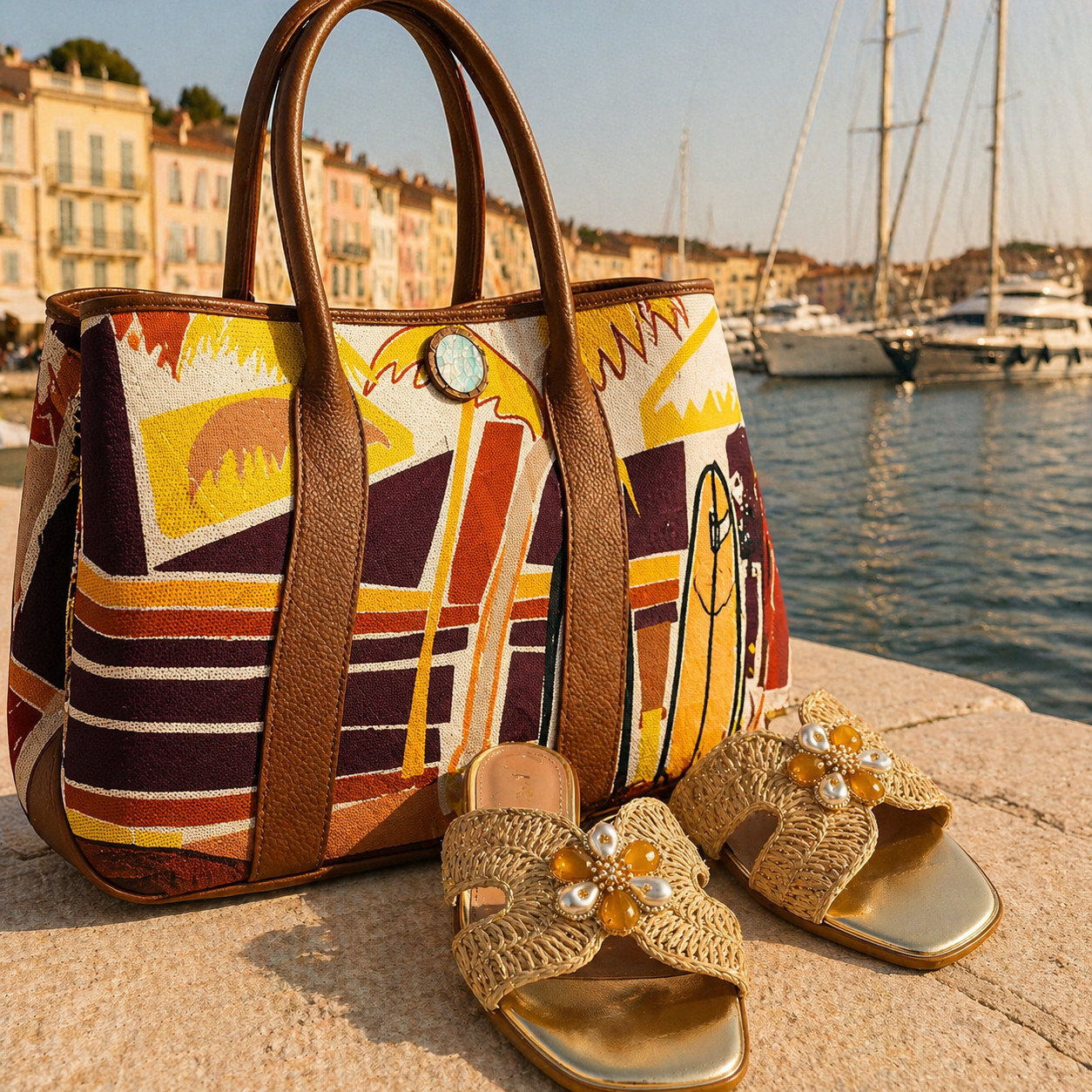Amber Pearl Riviera Sandals