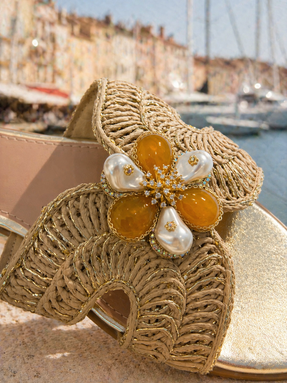 Amber Pearl Riviera Sandals