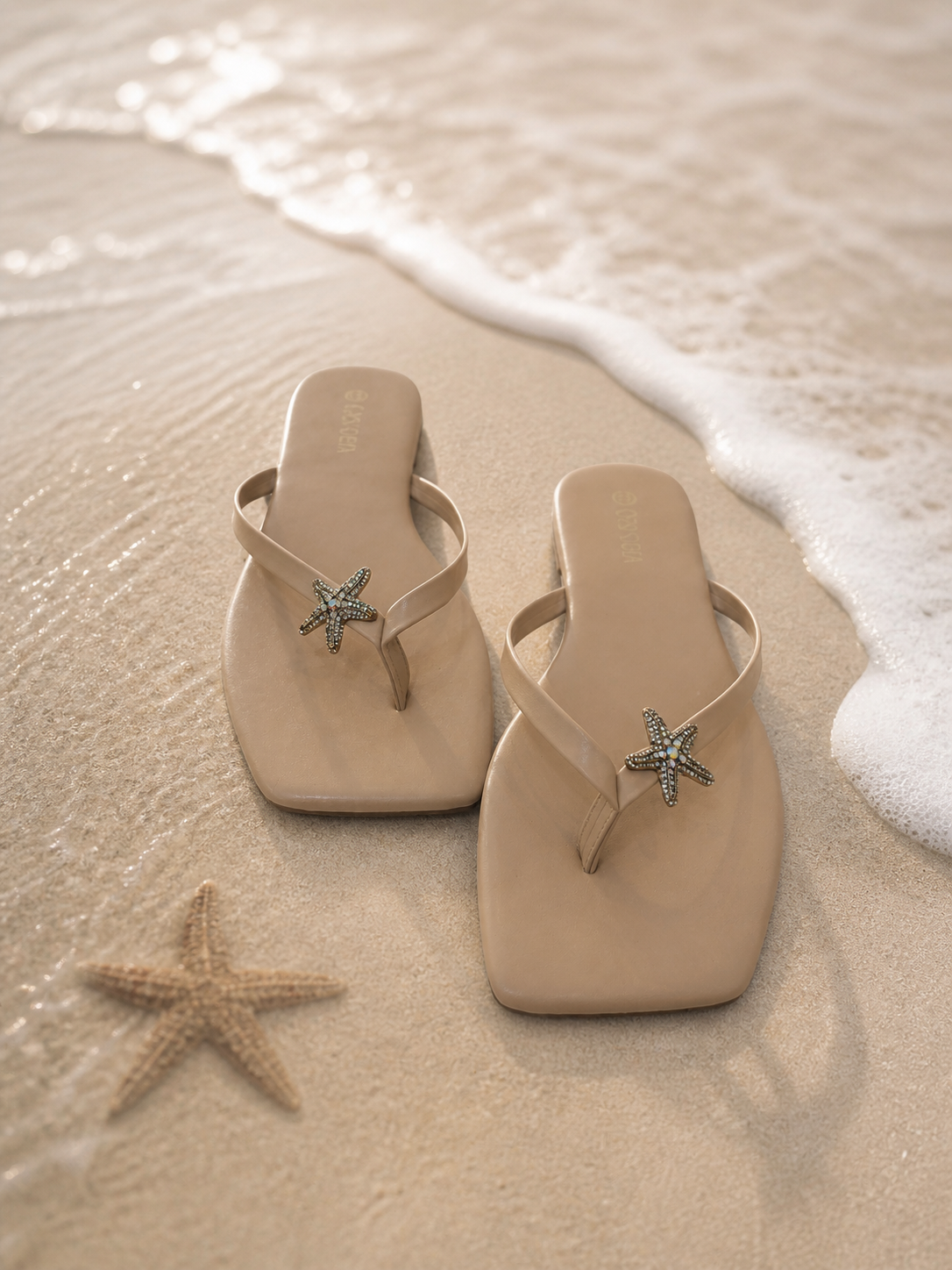 Starfish Elegance Nude Sandals