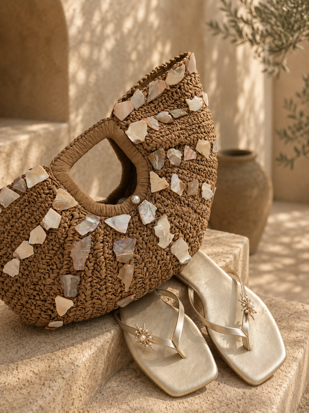 Éclat Shell Woven Tote