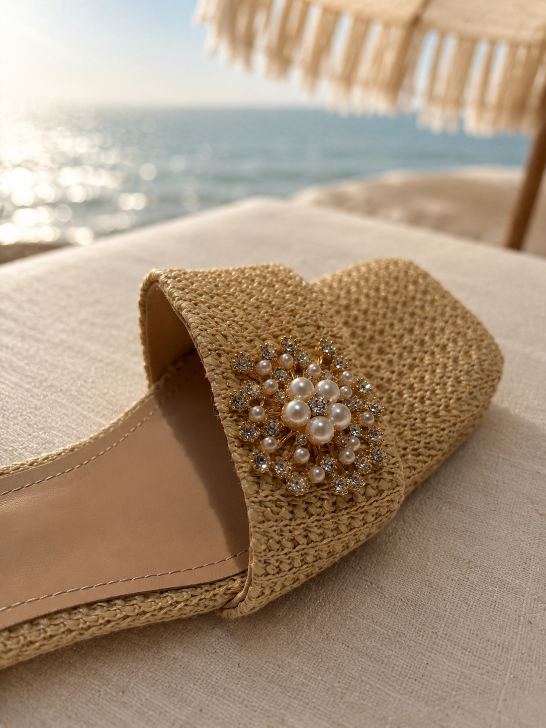 Golden Pearl Riviera Heels