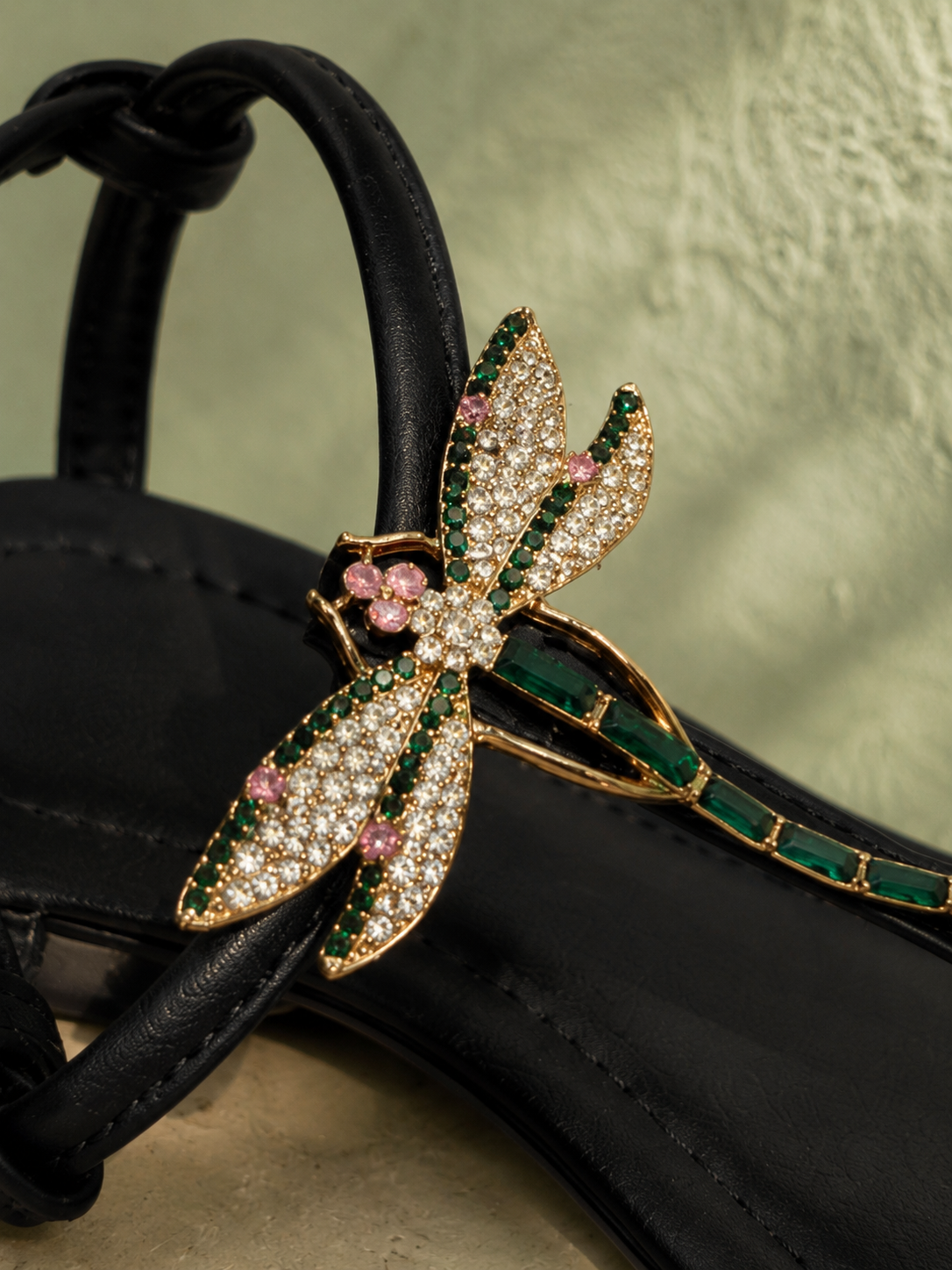 Dragonfly Jewel Sandals  - Emerald Edition