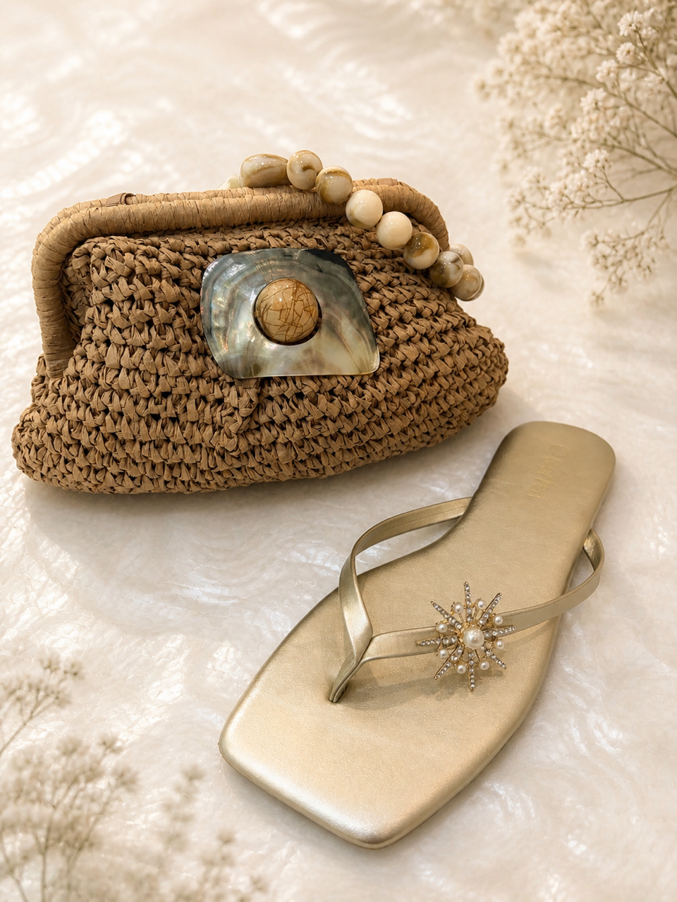 Moon Tide Shell Clutch
