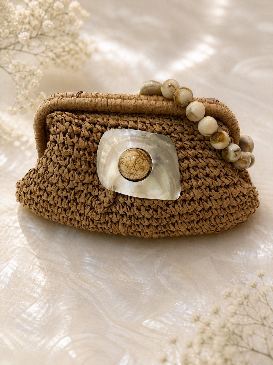 Moon Tide Shell Clutch