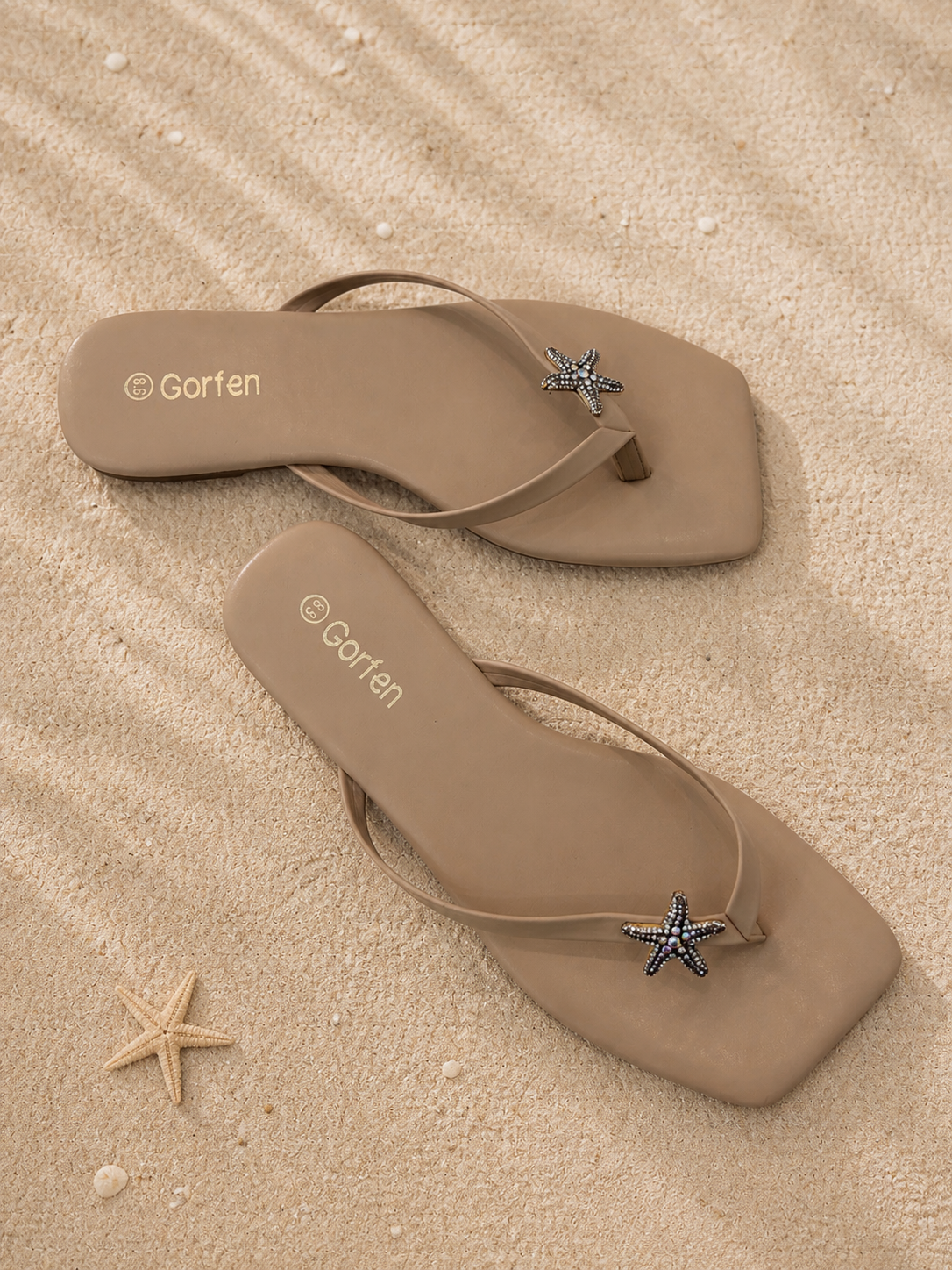 Starfish Elegance Nude Sandals